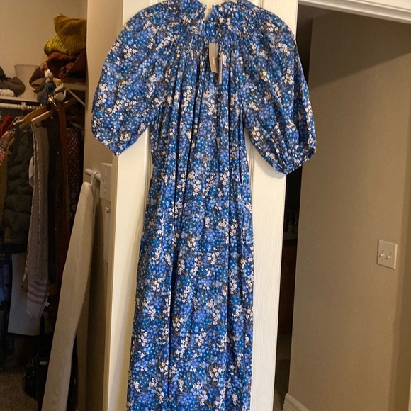 J. Crew Blue Floral Dress - Picture 2 of 3
